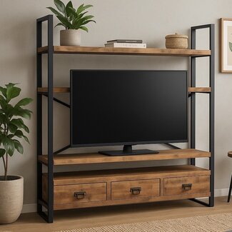 Benoa TV wandmeubel mango met 3 lades