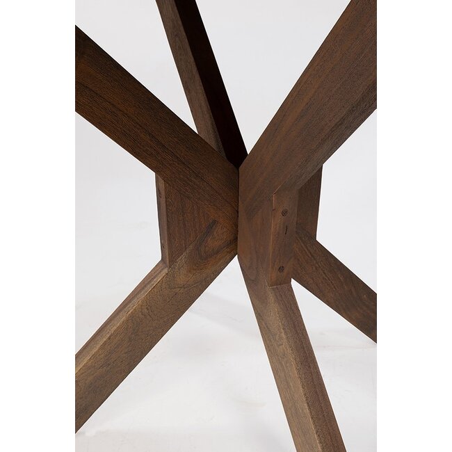 MySons Eettafel Gemini Ø150, Acacia Marron Bruin