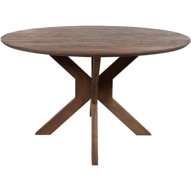 MySons Eettafel Gemini Ø130, Acacia Marron Bruin