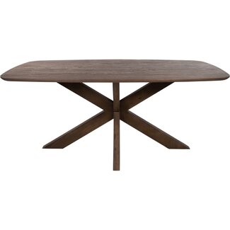 MySons Eetkamertafel Capricorn 160 cm Acacia Marron Bruin