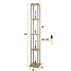 WoonStijl Vloerlamp 4L Quadra Beige