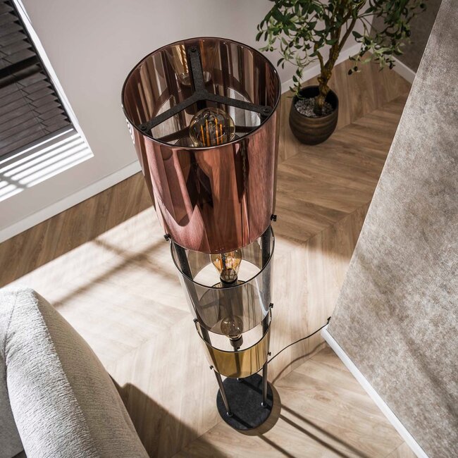 WoonStijl Vloerlamp 3L Lucente tricolore