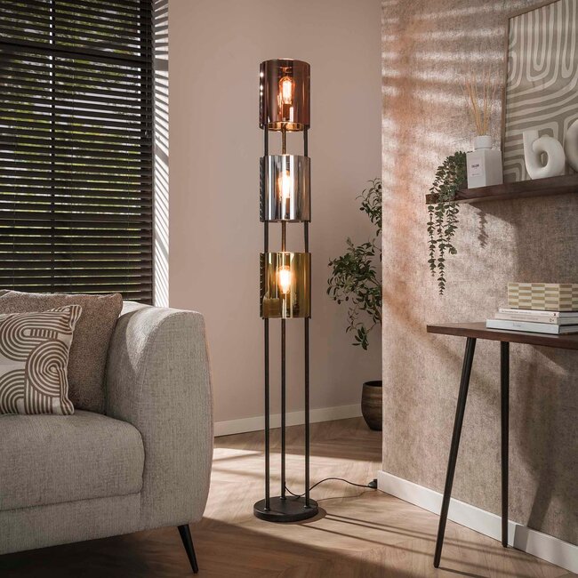 WoonStijl Vloerlamp 3L Lucente tricolore