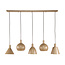 WoonStijl Hanglamp 5L Metallo mix Beige