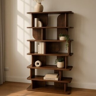 Nijwie Oregano boekenkast 90 Mango Bruin Walnoot