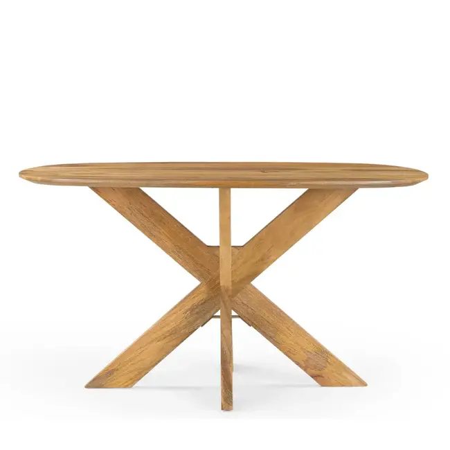 Benoa Eettafel Deens Ovaal Runa met Houten Onderstel 140