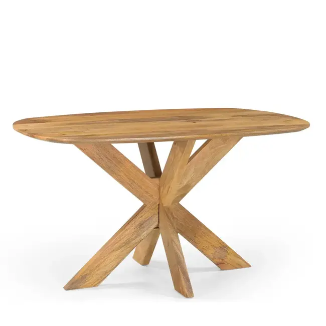 Benoa Eettafel Deens Ovaal Runa met Houten Onderstel 140