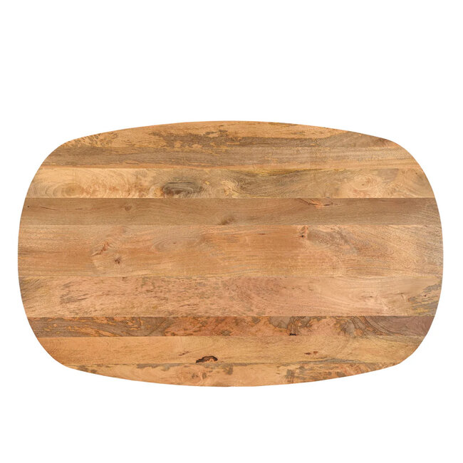 Benoa Eettafel Deens Ovaal Runa met Houten Onderstel 160