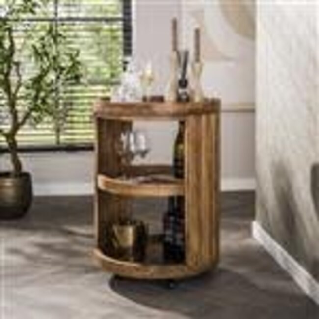 WoonStijl Wijntrolley Wave