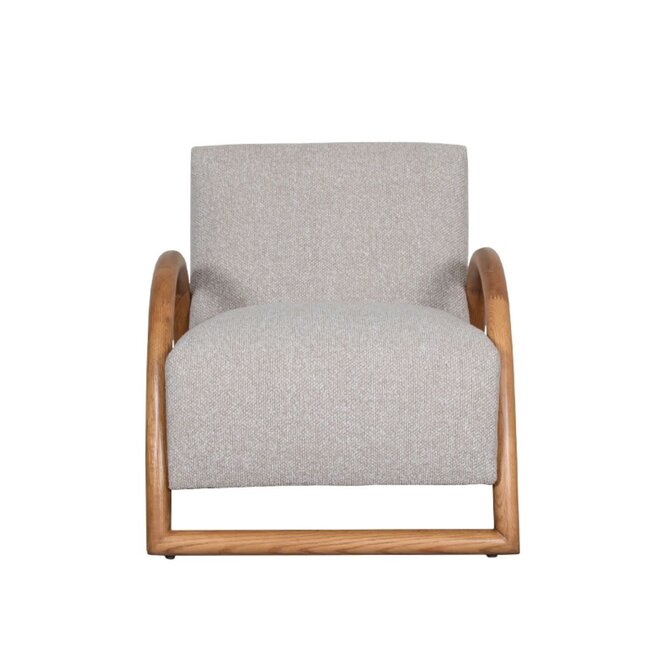 Label51 Fauteuil Viggo Naturel boucle - naturel eiken