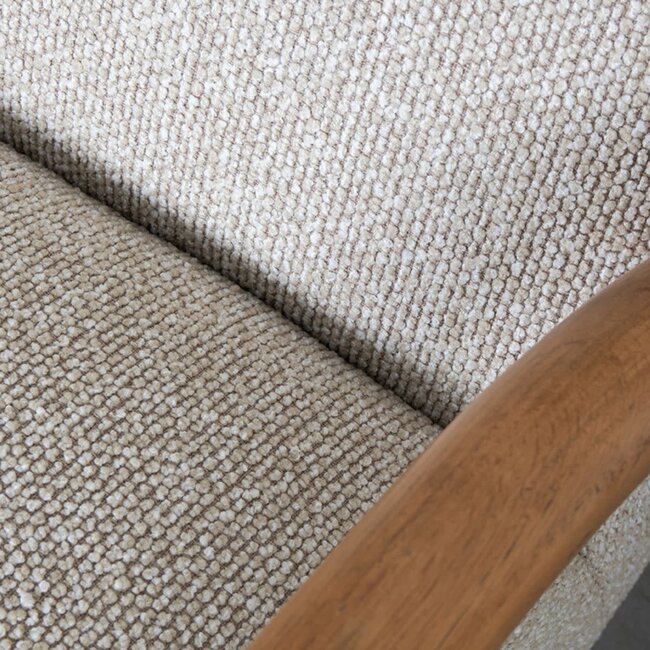 Label51 Fauteuil Viggo Naturel boucle - naturel eiken