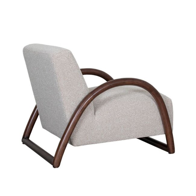 Label51 Fauteuil Viggo Naturel Boucle - Walnoot eiken