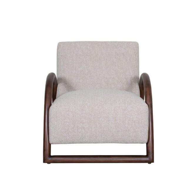 Label51 Fauteuil Viggo Naturel Boucle - Walnoot eiken