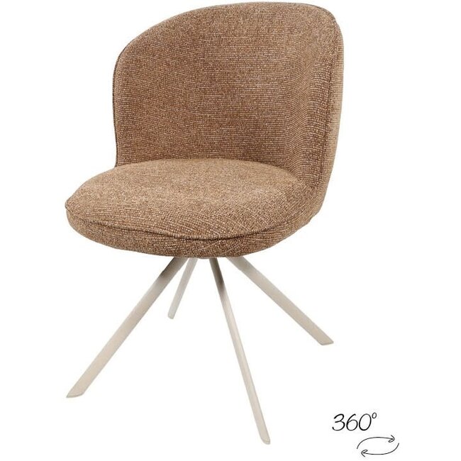 Nijwie Eetkamerstoel Kate - draaipoot 360 - Present Autumn 273