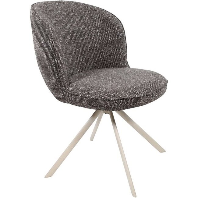 Nijwie Eetkamerstoel Kate - draaipoot 360 - Present  Dark Brown 456