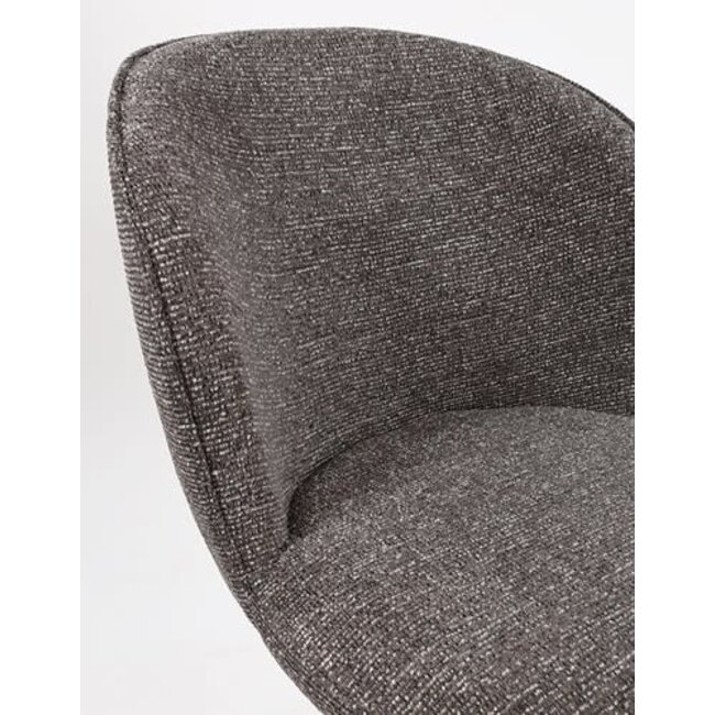 Nijwie Eetkamerstoel Kate - draaipoot 360 - Present  Dark Brown 456