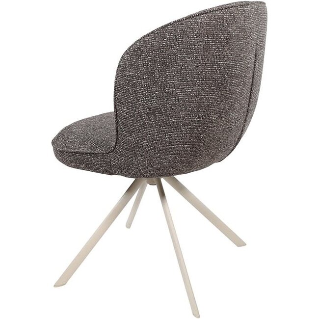 Nijwie Eetkamerstoel Kate - draaipoot 360 - Present  Dark Brown 456