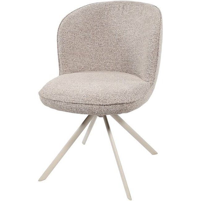 Nijwie Eetkamerstoel Kate - draaipoot 360 - Present  Sandy 121