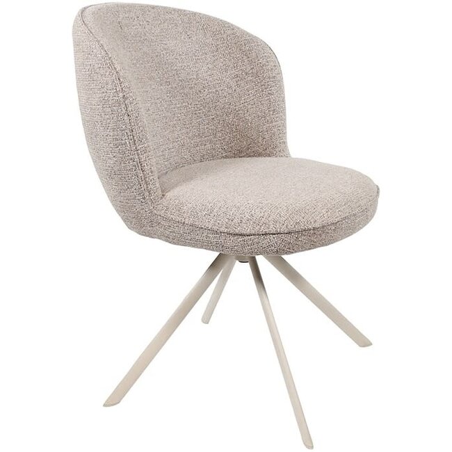 Nijwie Eetkamerstoel Kate - draaipoot 360 - Present  Sandy 121