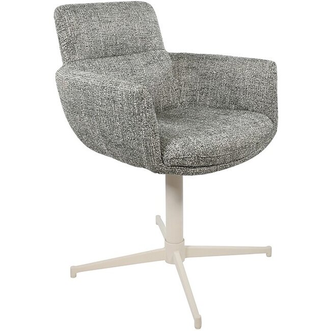 Nijwie Eetkamerstoel William - draaipoot 360 - Groen 356