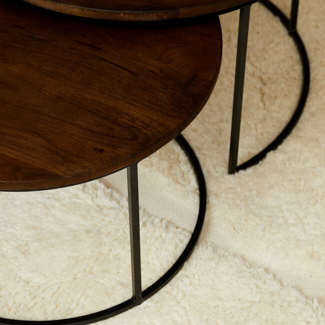 Starfurn Salontafel Madison Brown | 70 cm | set van 2