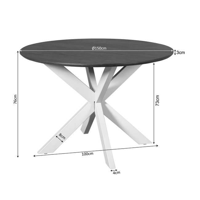 Starfurn Eettafel Madison Natural | 150 cm