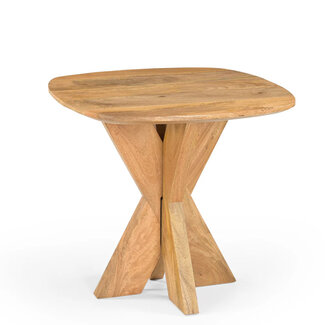 Benoa Bijzettafel Deens Ovaal Runa met Houten Onderstel 60 cm
