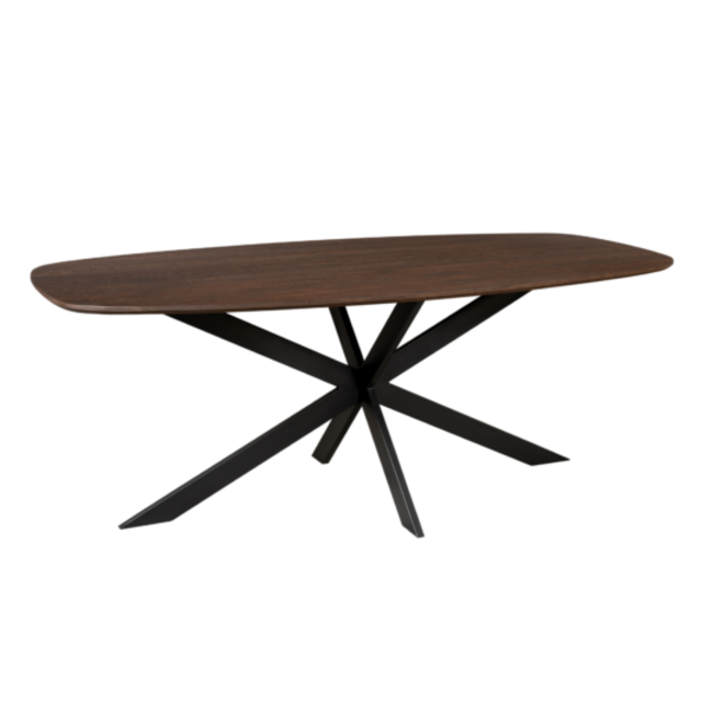 Starfurn Eiken eettafel Ferris | Deens Ovaal 180 cm | Brown