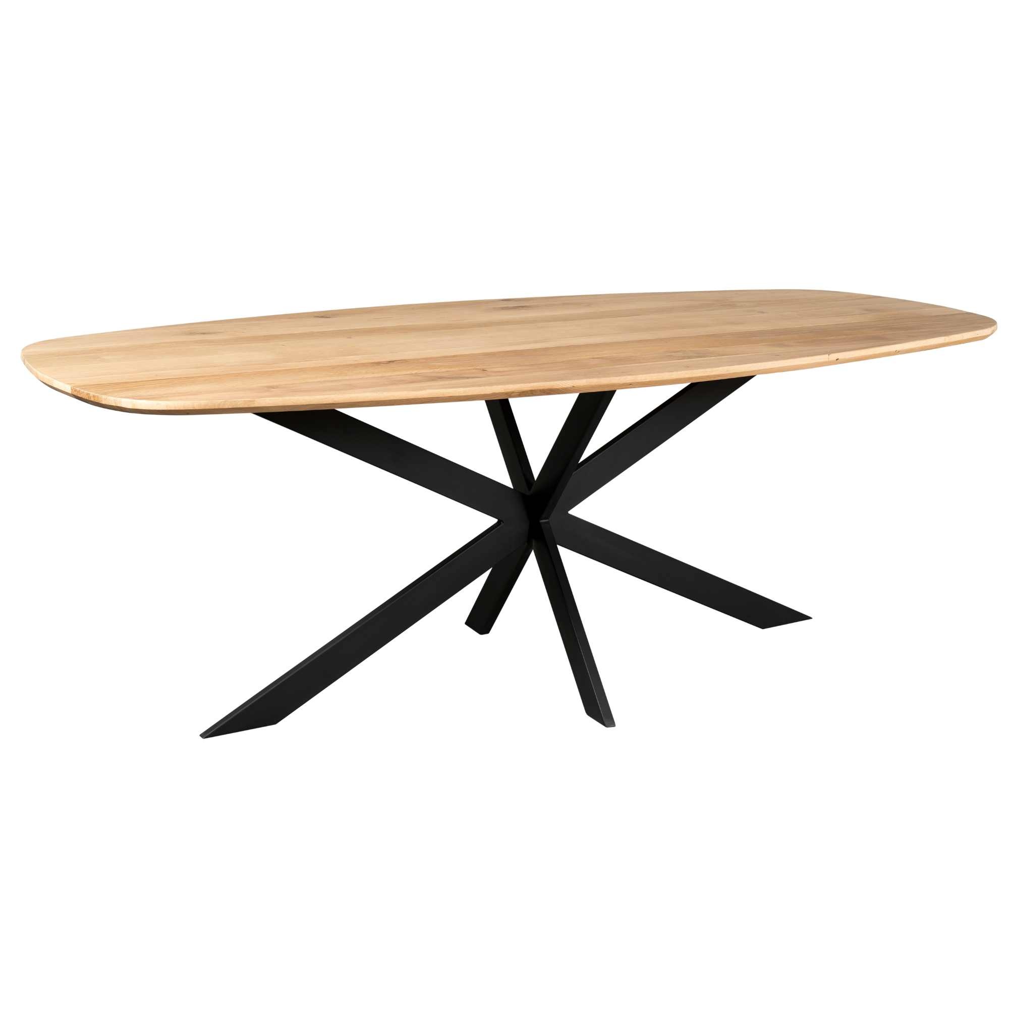Eiken Eettafel Ferris Deens Ovaal 280 cm Naturel – Massief Eiken Tafel ...