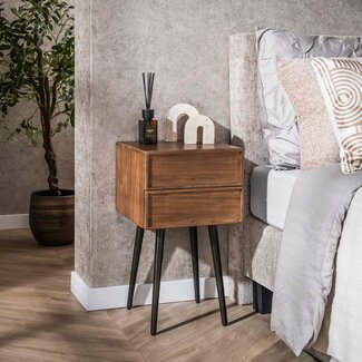 WoonStijl Nachtkastje Frame met 2 lades - set van 2