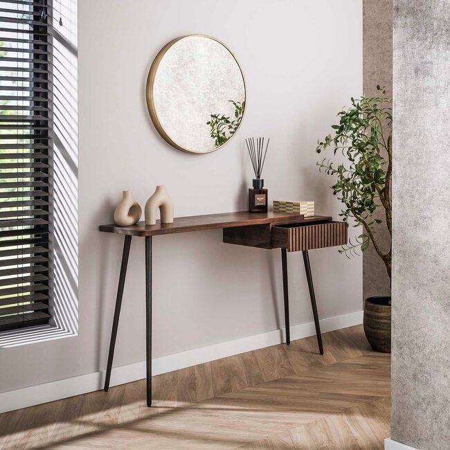 WoonStijl Hal-/kaptafel Carve met 1 lade