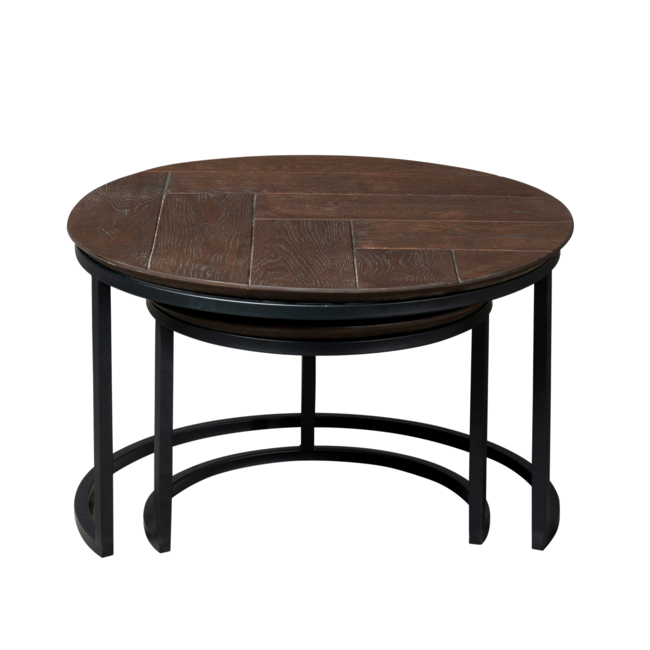 Starfurn Salontafel Otik Brown Oak | 70 cm | Set van 2