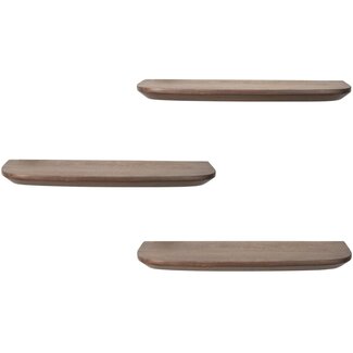 Starfurn Wandplank Gusta Brown | 60 cm | Set van 3