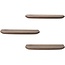 Starfurn Wandplank Gusta Brown | 60 cm | Set van 3