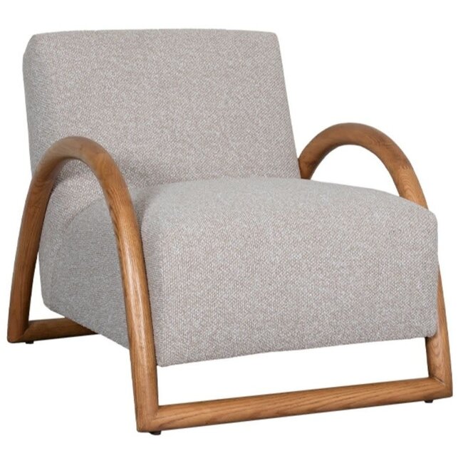 Label51 Fauteuil Viggo 70x90x74 cm naturel eiken