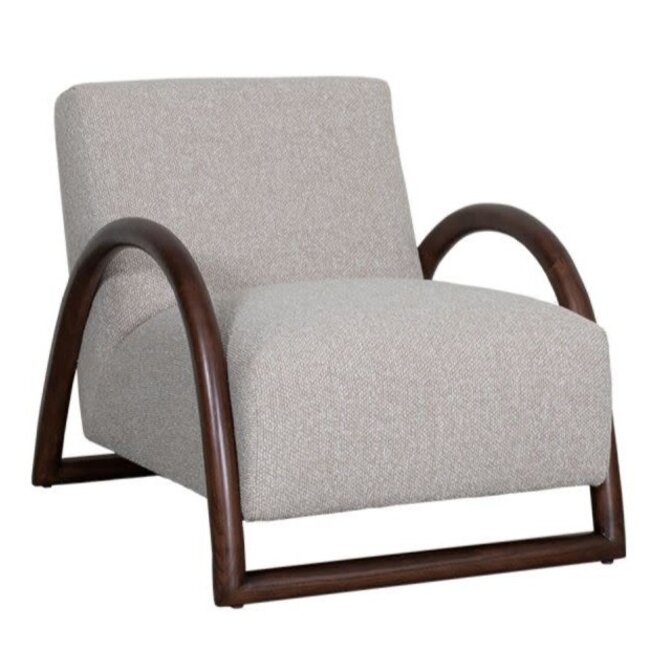 Label51 Fauteuil Viggo 70x90x74 cm walnoot eiken