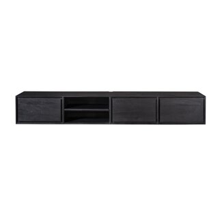 Starfurn Zwevend tv meubel Ambiance Black | 200 cm