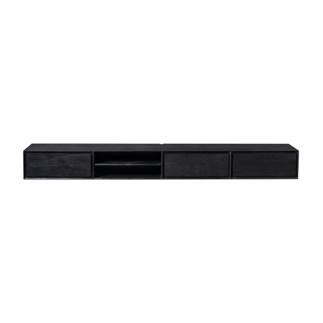 Starfurn Zwevend tv meubel Ambiance Black | 240 cm