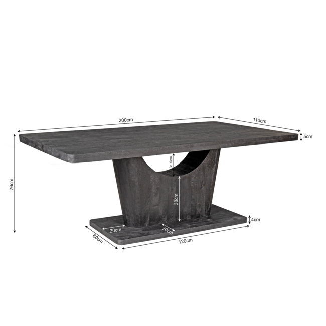 Starfurn Eettafel Voco | 200 cm | Brown