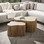 WoonStijl Salontafel Nuovo shamrock set van 2 / Massief mango zand