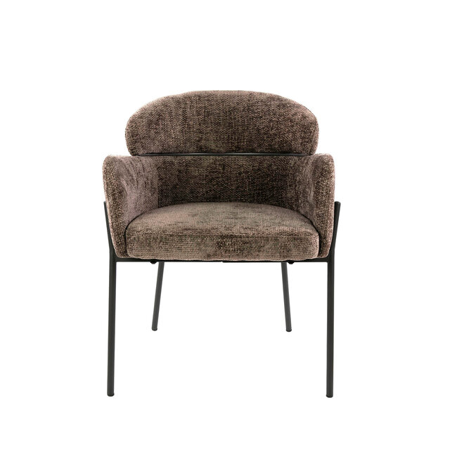 WoonStijl Eetkamerstoel ronde rug Curva Hoven Taupe