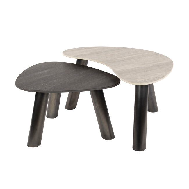WoonStijl Salontafel Twin organisch set van 2 salontafels