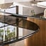 WoonStijl Salontafel Tinto driehoekig set set van 2 salontafels met brons glas