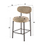 WoonStijl Barstoel Round Cargo zand - Frame antraciet