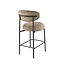 WoonStijl Barstoel Round Cargo zand - Frame antraciet
