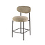 WoonStijl Barstoel Round Cargo zand - Frame antraciet