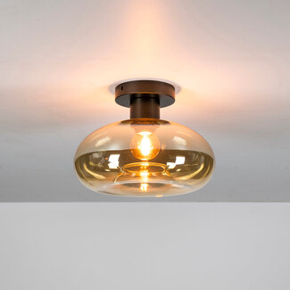 WoonStijl Plafondlamp Soll Amber glas WoonStijl Plafondlamp Soll Amber glas