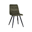 Label51 Eetkamerstoel Bistro - Hunter - Fluweel - Black Frame