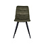 Label51 Eetkamerstoel Bistro - Hunter - Fluweel - Black Frame
