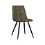Label51 Eetkamerstoel Bistro - Moss - Micro Suede - Black Frame